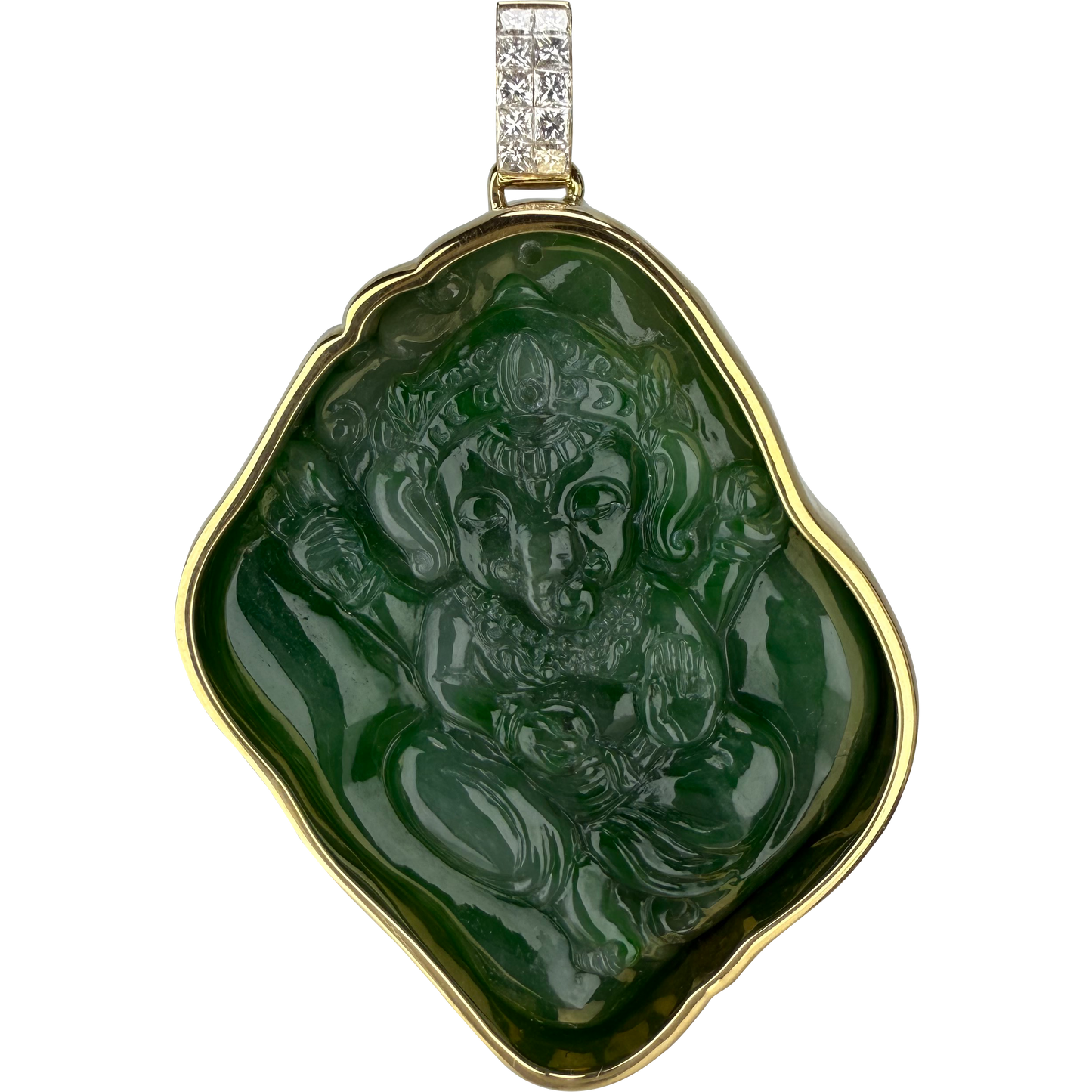 INTENSE GREEN LORD GANESHA